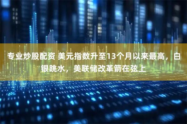 专业炒股配资 美元指数升至13个月以来最高，白银跳水，美联储改革箭在弦上